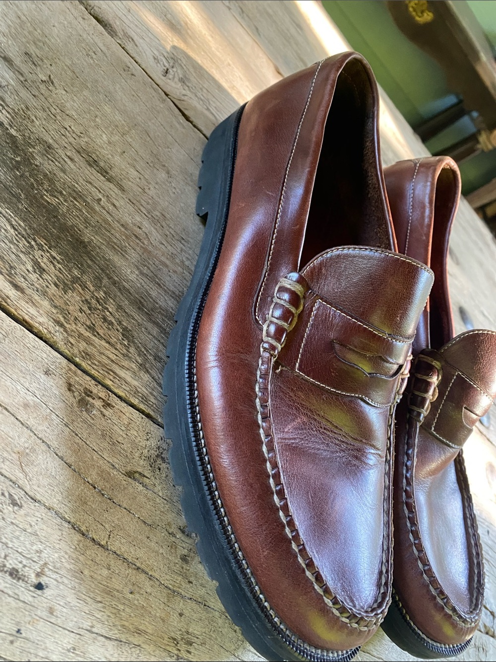 Men’s vintage Cole Haan Country leather loafers. Size 10 - Picture 4 of 8